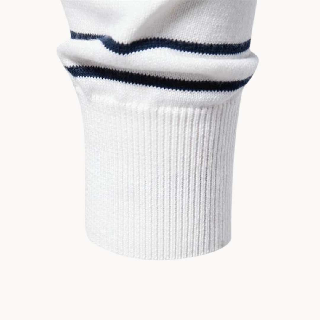 Norvielle Damen Pullover Baumwoll Streifenmuster