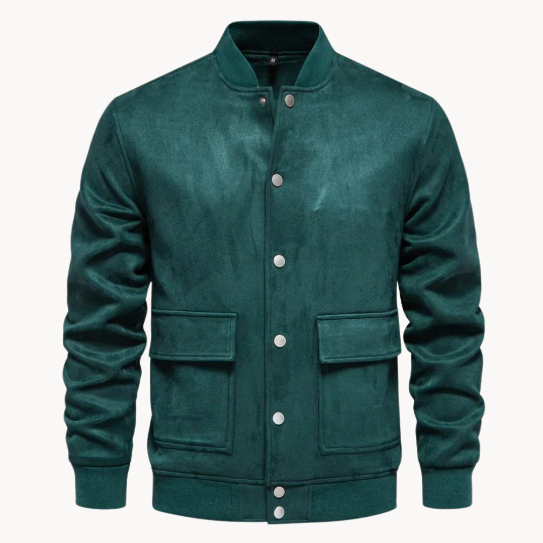 Norvielle Herren Wildleder Bomberjacke