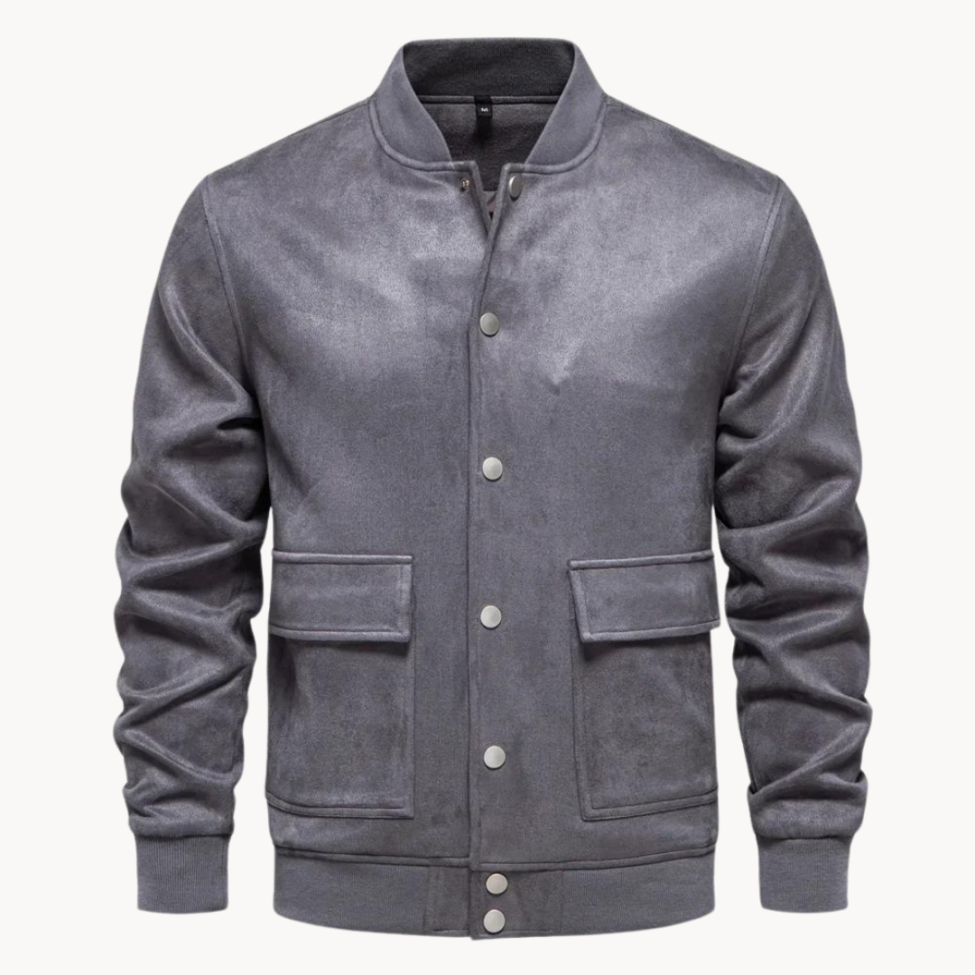 Norvielle Herren Wildleder Bomberjacke