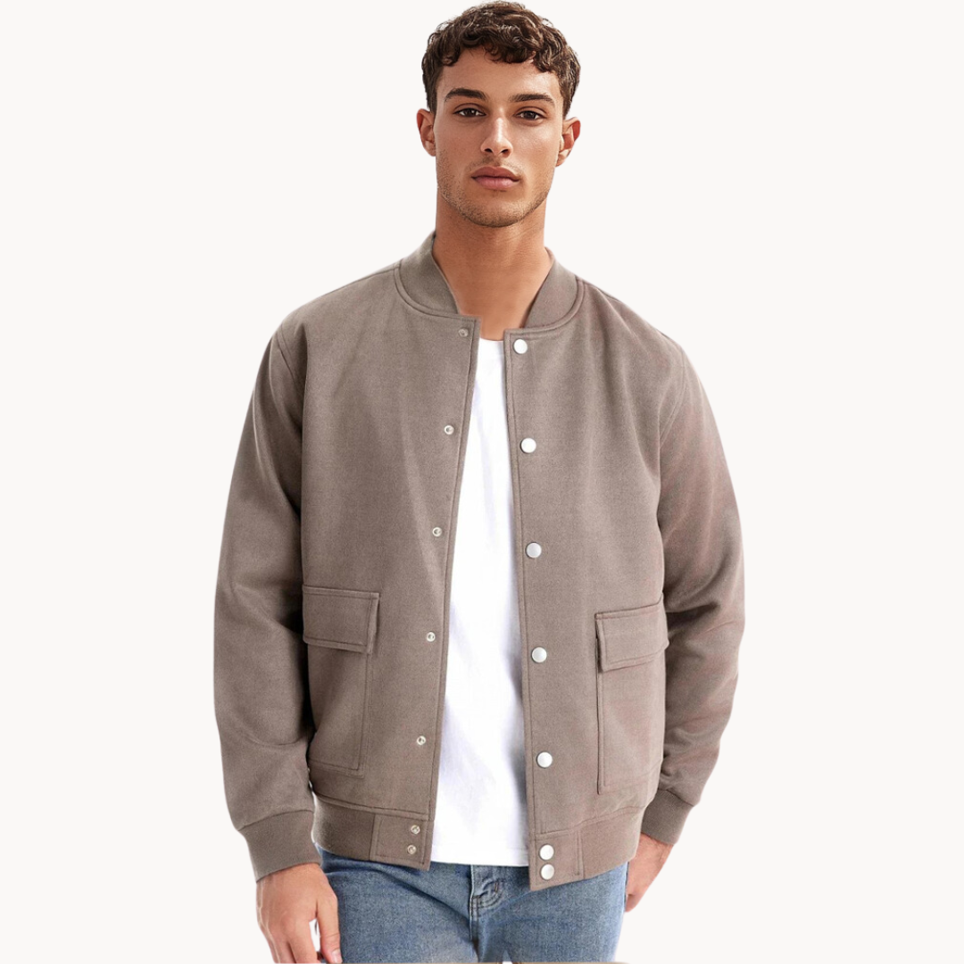 Norvielle Herren Wildleder Bomberjacke