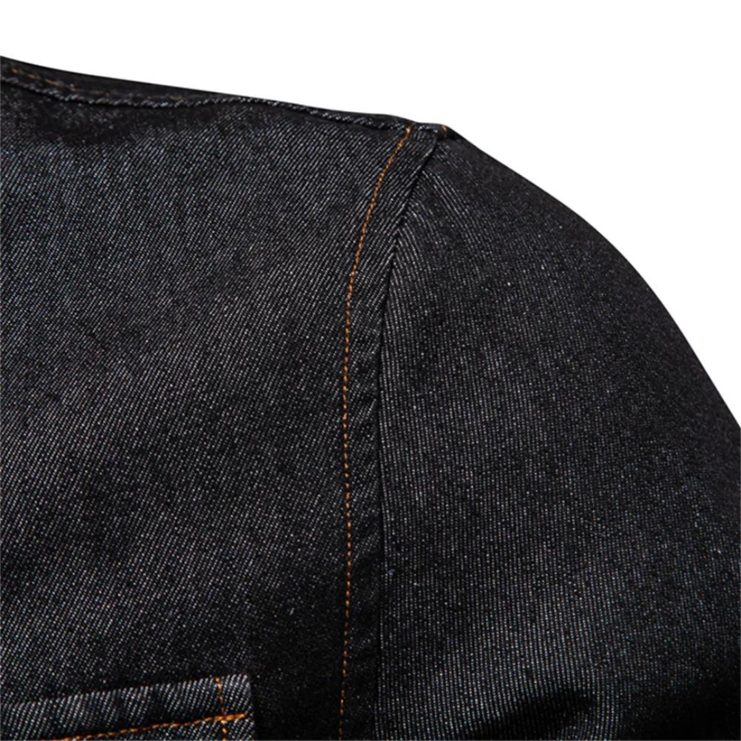 Norvielle Herren Jeanshemd Locker Passform
