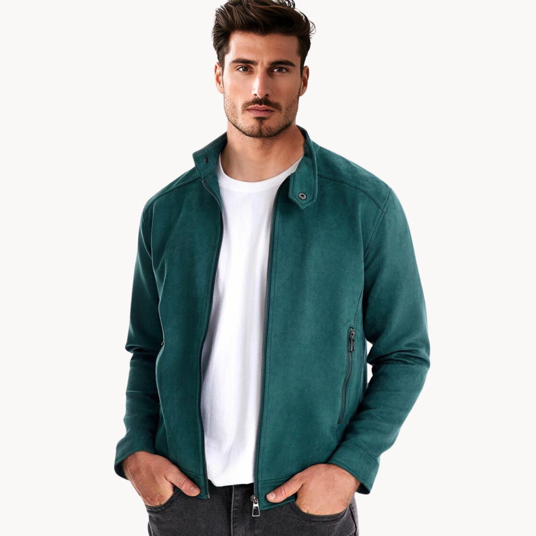 Norvielle Herren Wildlederjacke Stilvoll