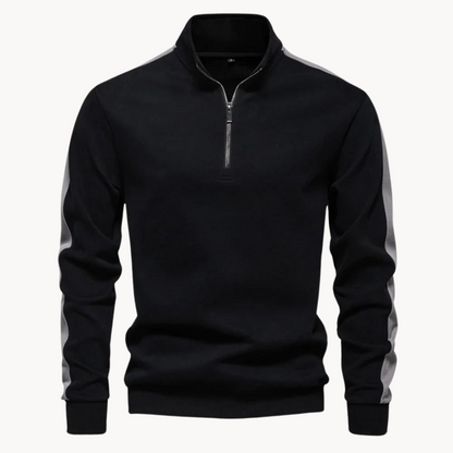 Norvielle Damen Pullover Viertelreißverschluss