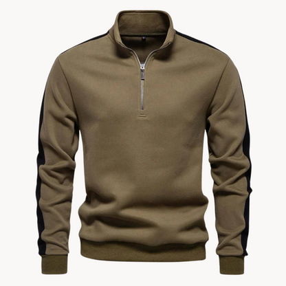 Norvielle Damen Pullover Viertelreißverschluss