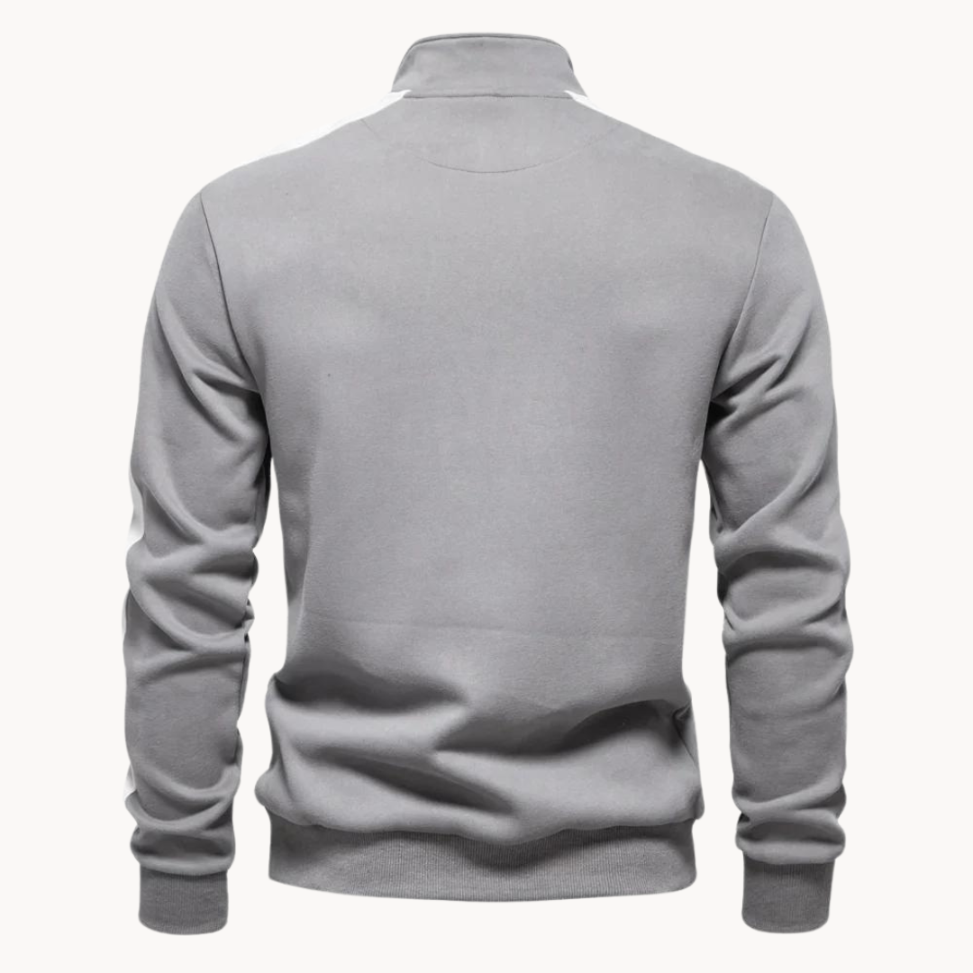 Norvielle Damen Pullover Viertelreißverschluss
