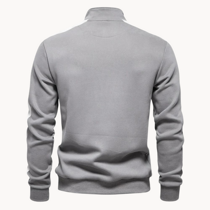 Norvielle Damen Pullover Viertelreißverschluss