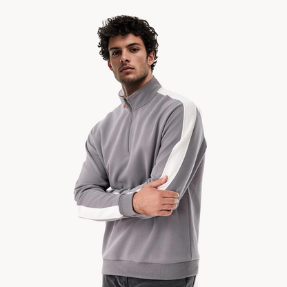 Norvielle Damen Pullover Viertelreißverschluss
