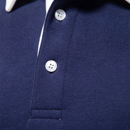Norvielle Herren Polo-Sweatshirt Lässig