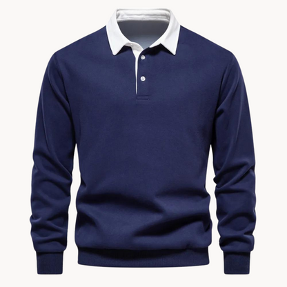Norvielle Herren Polo-Sweatshirt Lässig