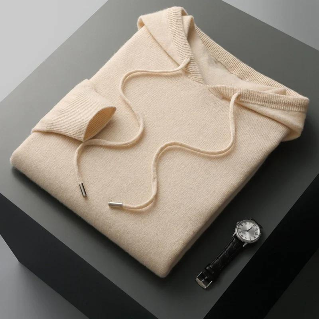 Norvielle Damen Merinokapuzenpullover Strick