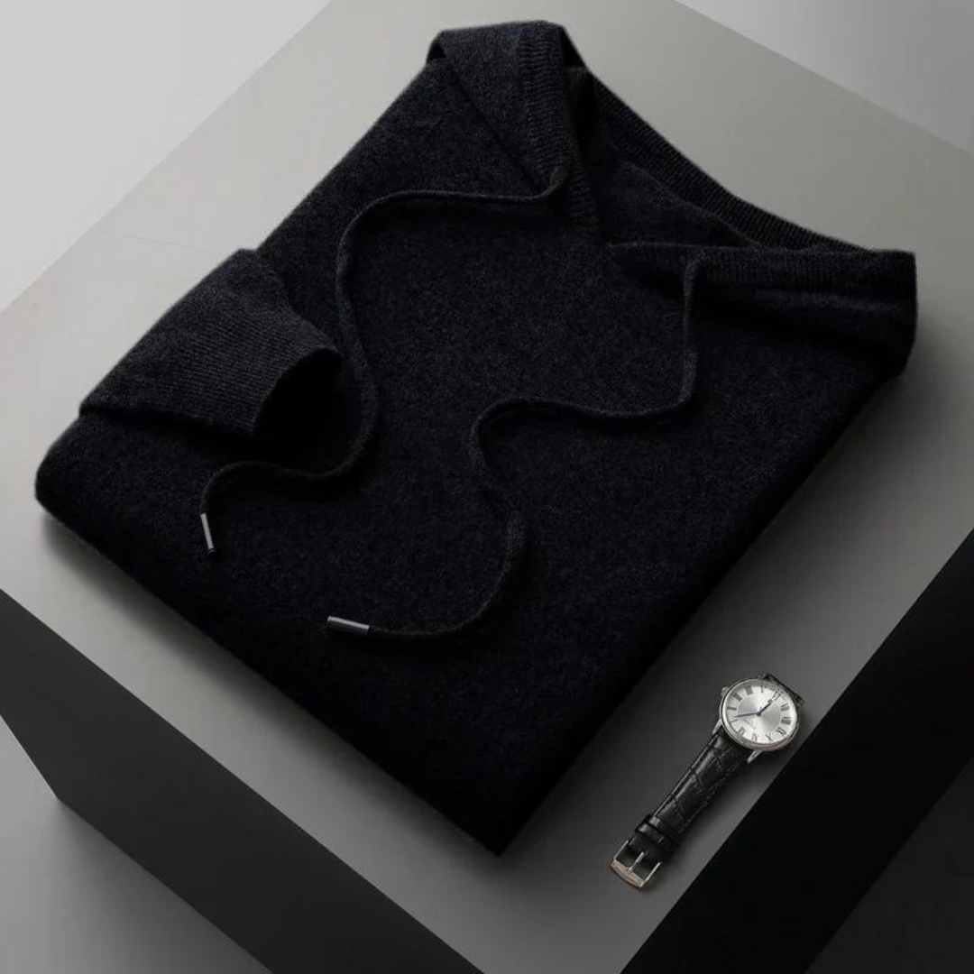 Norvielle Damen Merinokapuzenpullover Strick