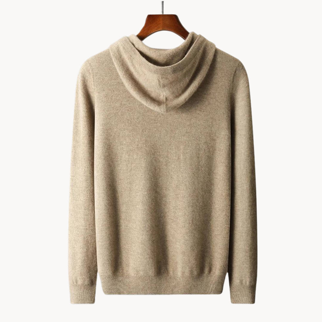 Norvielle Damen Merinokapuzenpullover Strick