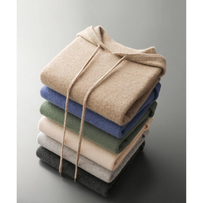 Norvielle Damen Merinokapuzenpullover Strick