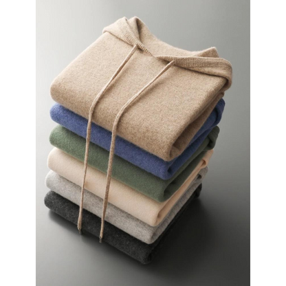 Norvielle Damen Merinokapuzenpullover Strick