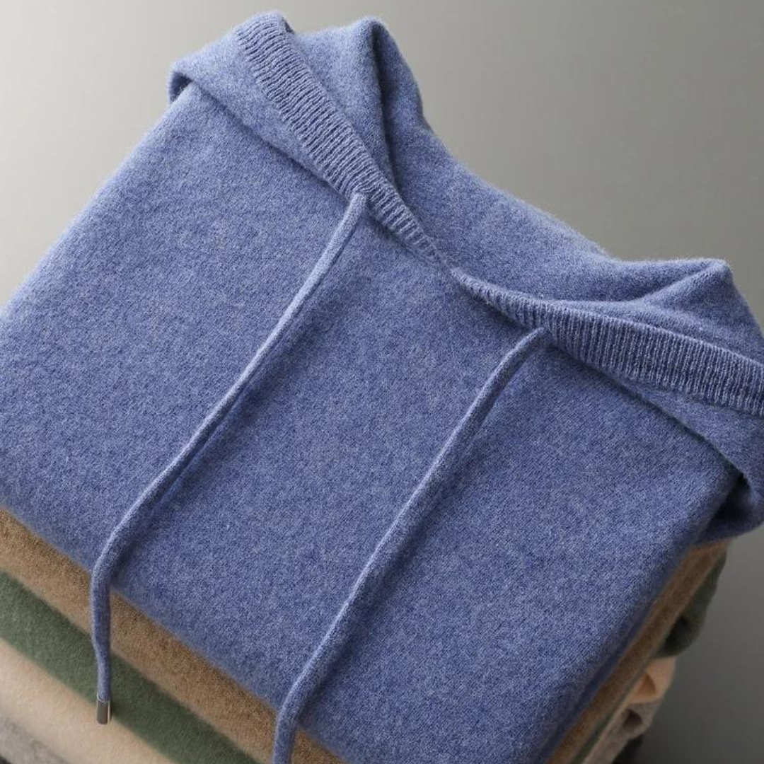 Norvielle Damen Merinokapuzenpullover Strick