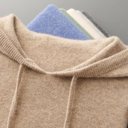 Norvielle Damen Merinokapuzenpullover Strick