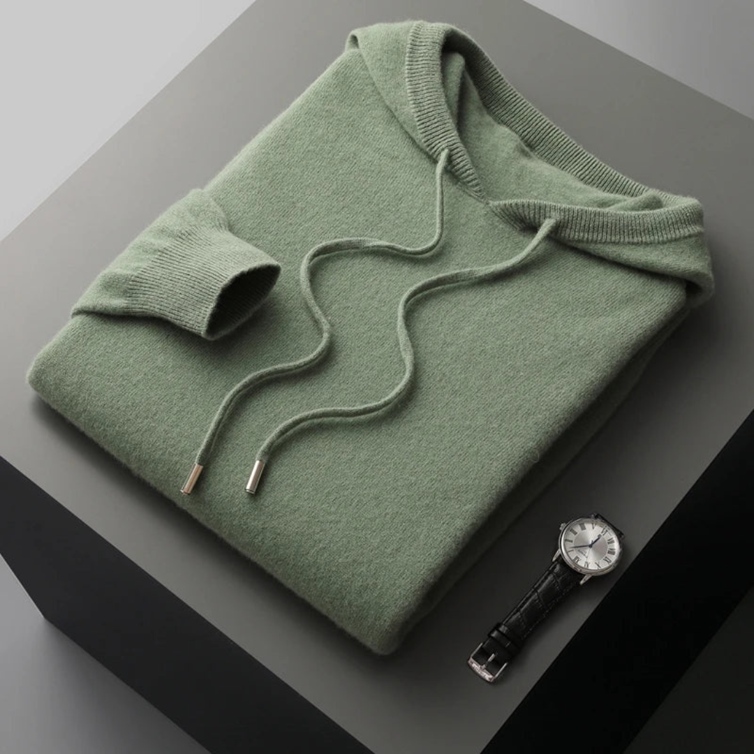 Norvielle Damen Merinokapuzenpullover Strick