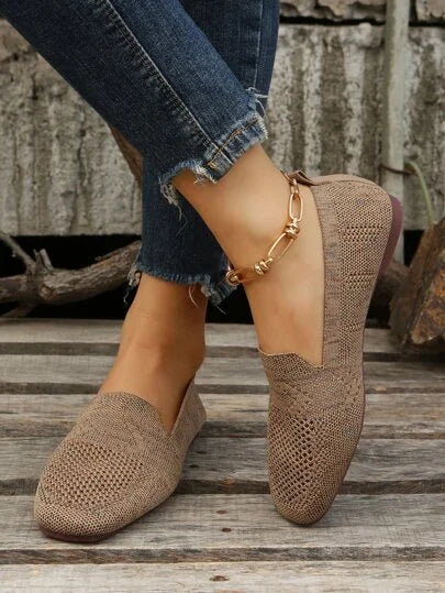 Damen Flachschuhe Runder Zehenpartie Sommer