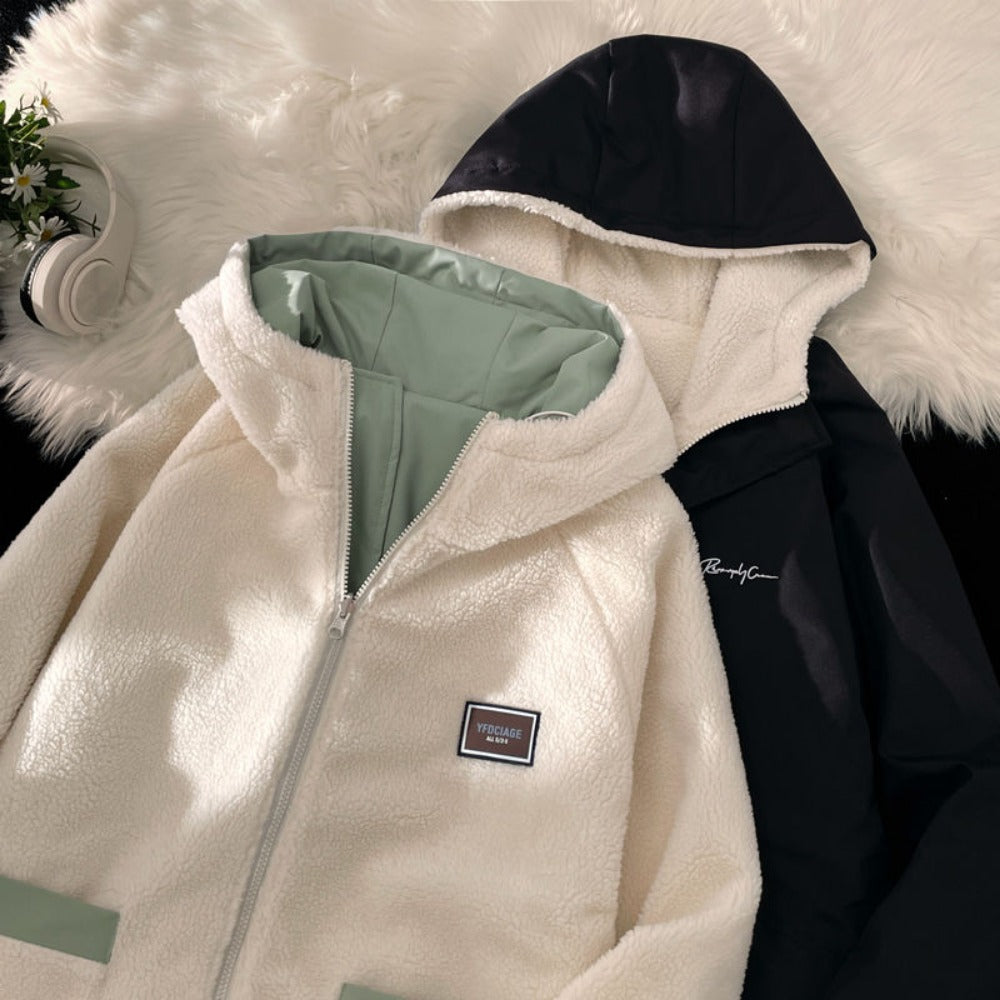 Gabriel Herren Kapuzenjacke Fleece Wendbar
