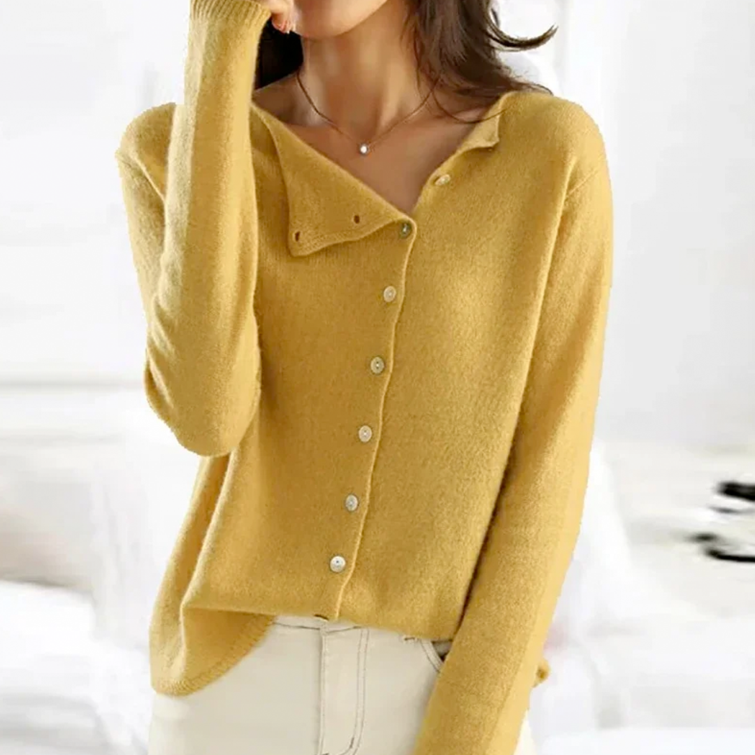 Damen Cardigan Knöpfe Modisch
