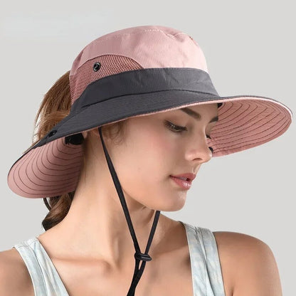 Norvielle Damen Sonnenhut Anti-UV-Schutz - Norvielle