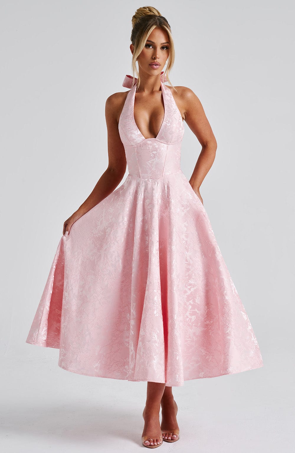 Damen Midi Kleid für Hochzeitsgäste - Norvielle
