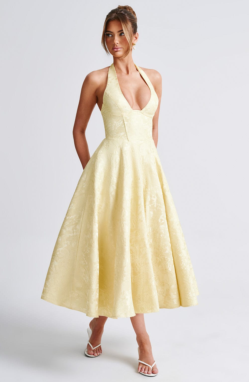 Damen Midi Kleid für Hochzeitsgäste