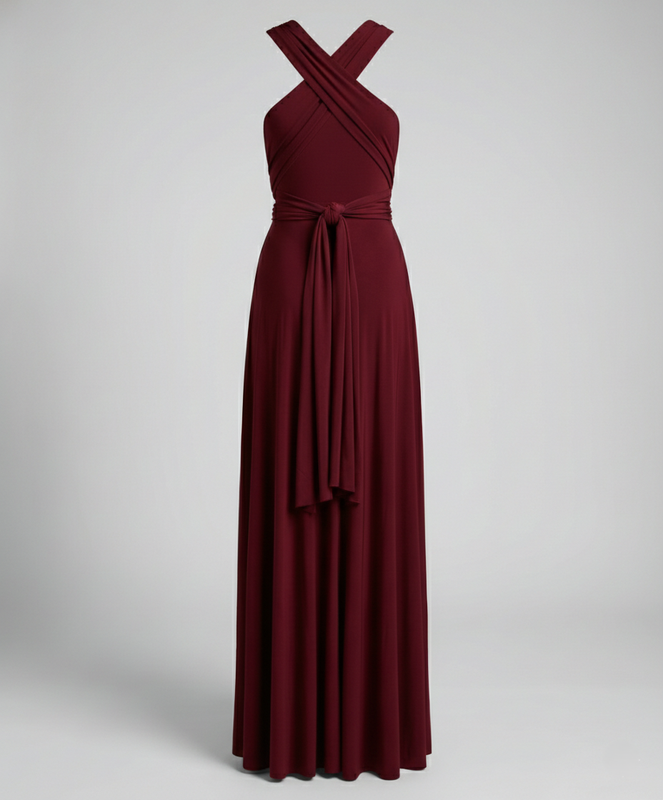 Damen Wickelkleid Baumwolle Vielseitig