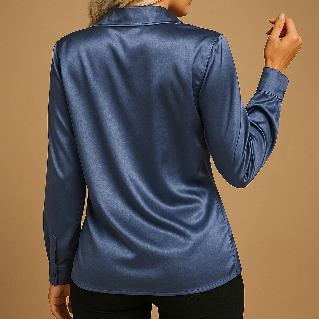 Damen Bluse Elegantes Design Zeitlos Weiß