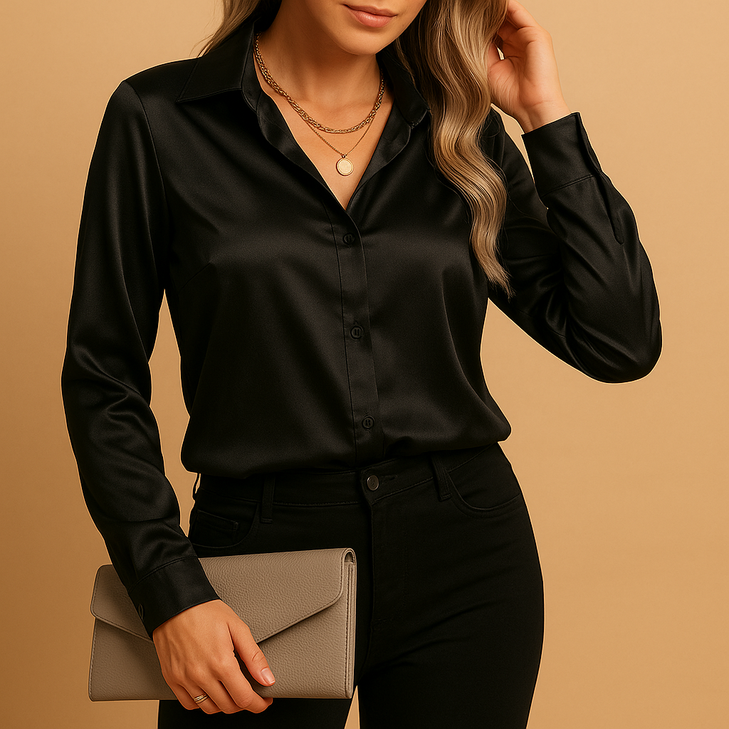 Damen Bluse Elegantes Design Zeitlos Weiß