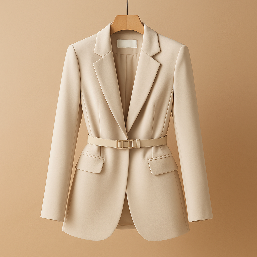 Damen Blazer Taillierte Strukturierte Silhouette - Norvielle