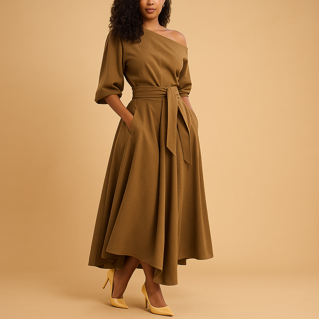 Ariana Damenkleid Mit Betonter Taille Elegantes Design