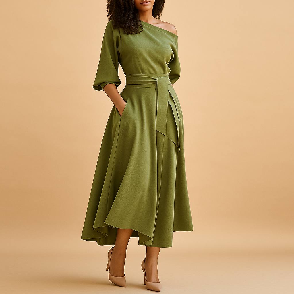 Ariana Damenkleid Mit Betonter Taille Elegantes Design