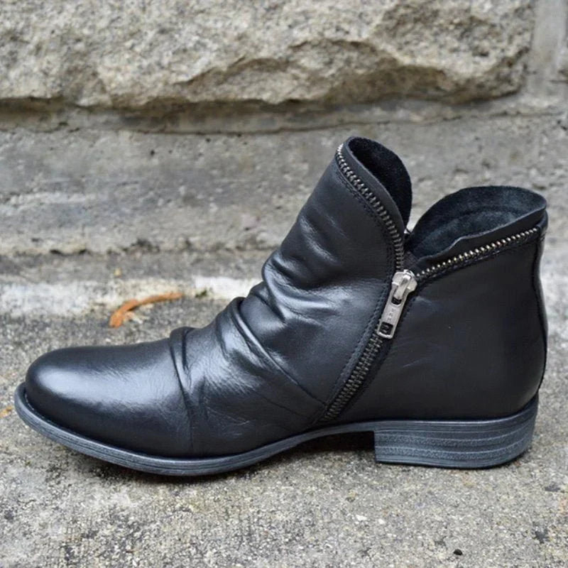 Norvielle Damen Stiefeletten Elegantes Design Schwarz - Norvielle