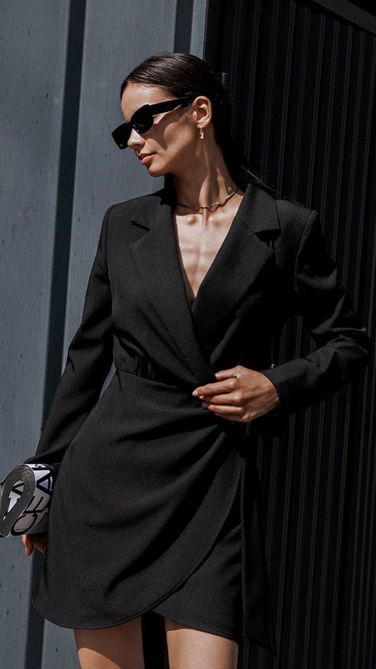 Damen Minikleid Langärmlig Frühling Farben - Norvielle