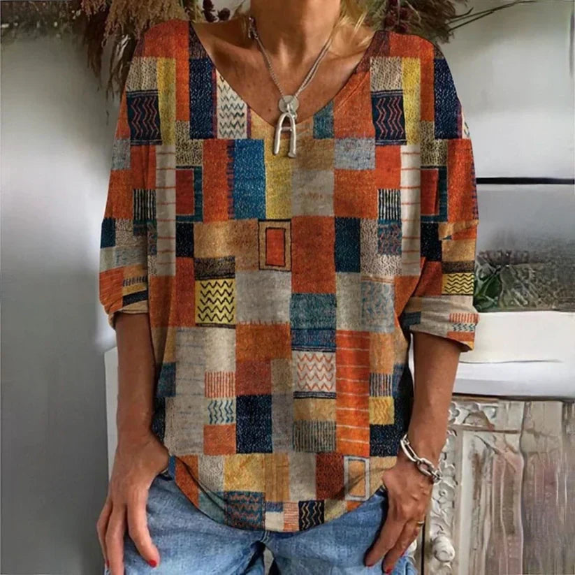 Elegantes Damen Vintage T-Shirt - Norvielle