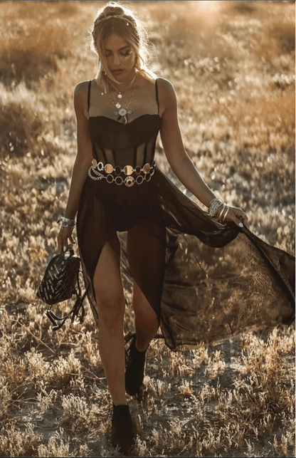 Retro Frauen Festivalkleid Sommermode - Norvielle