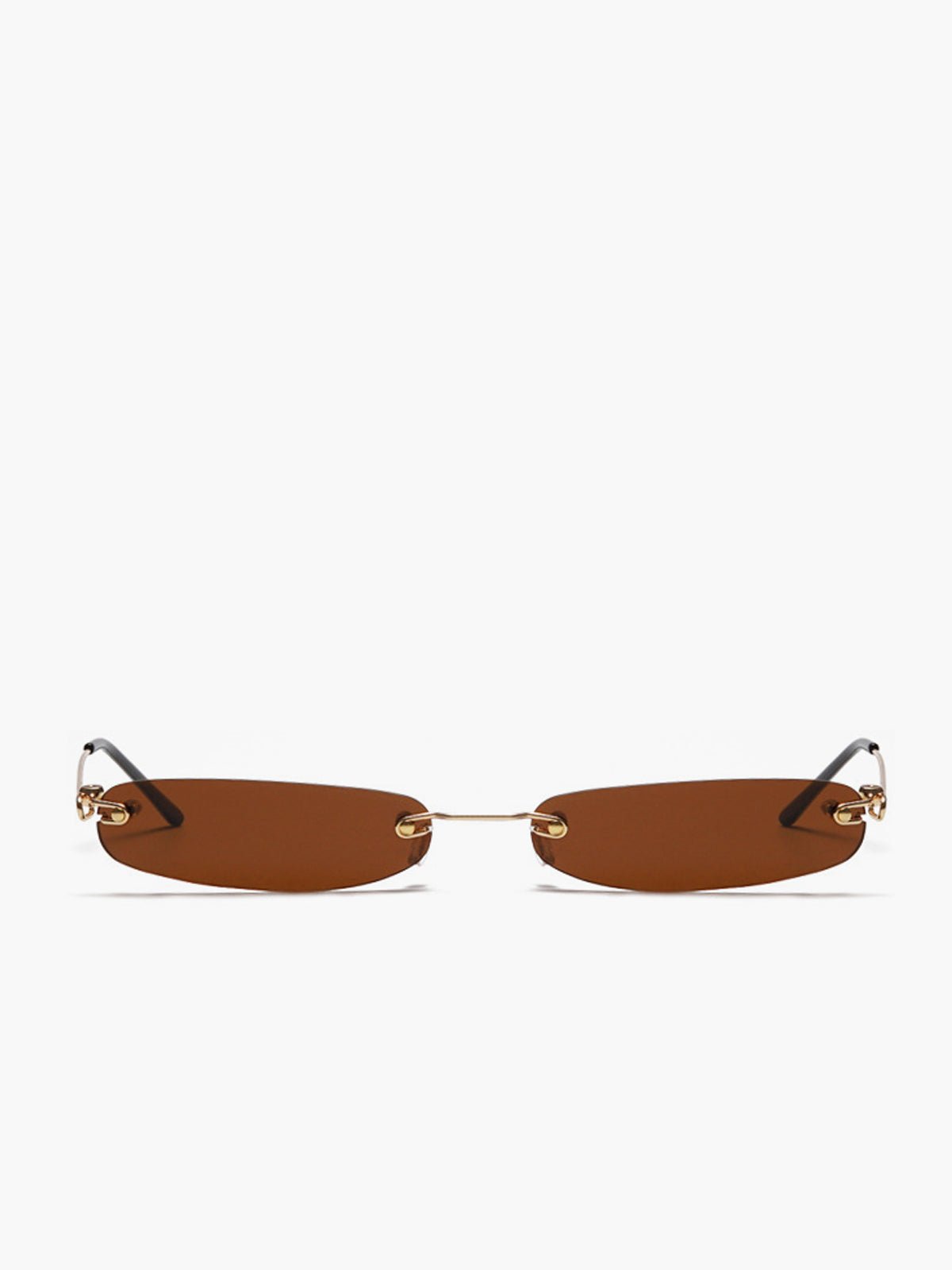 Damen Randlose Sonnenbrille Minimalistisch
