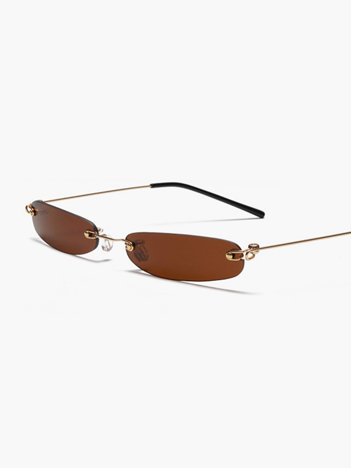 Damen Randlose Sonnenbrille Minimalistisch