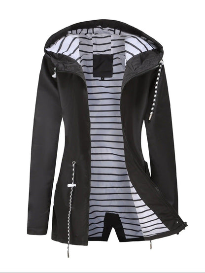 Wasserfeste Lange Jacke für Damen und Herren Alle Jahreszeiten