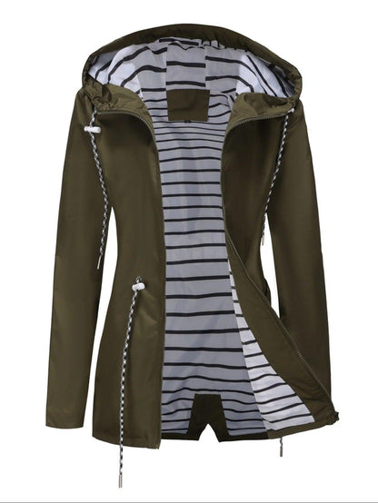 Wasserfeste Lange Jacke für Damen und Herren Alle Jahreszeiten