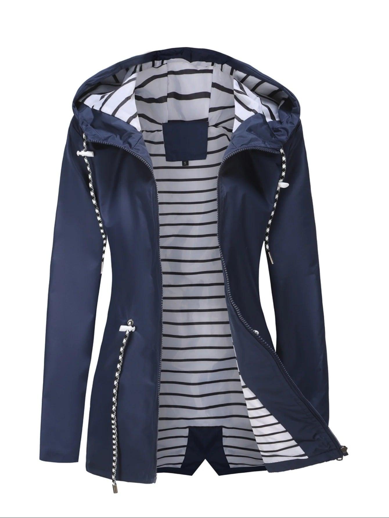 Wasserfeste Lange Jacke für Damen und Herren Alle Jahreszeiten