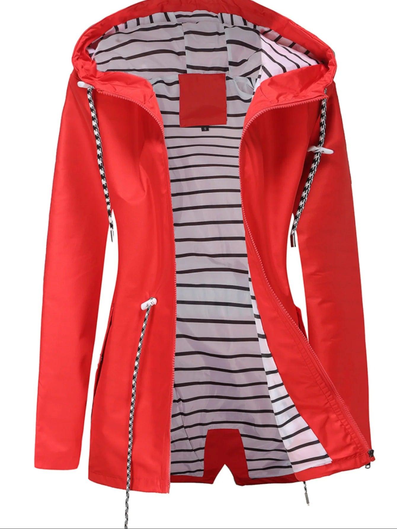 Wasserfeste Lange Jacke für Damen und Herren Alle Jahreszeiten