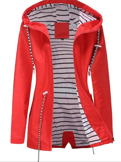 Wasserfeste Lange Jacke für Damen und Herren Alle Jahreszeiten