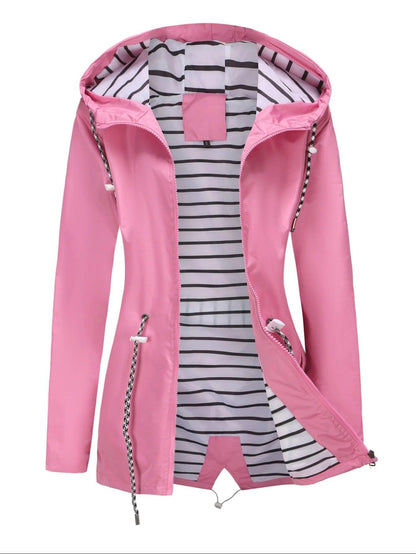 Wasserfeste Lange Jacke für Damen und Herren Alle Jahreszeiten