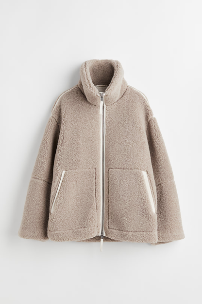 Damen Winterjacke Alpaka-Fleece - Norvielle