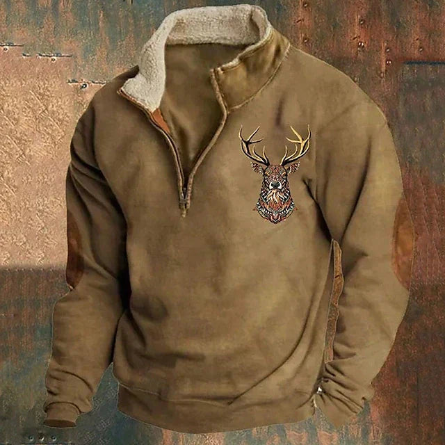 Christos Damen Pullover Hirsch Muster - Norvielle
