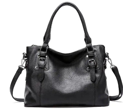 Große Damenhandtasche Weiches Material Schulterriemen