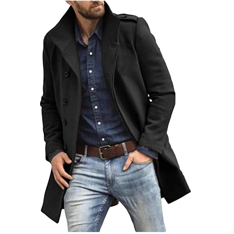 Damen Winterjacke Stehkragen Kurzmantel Mit Knöpfen