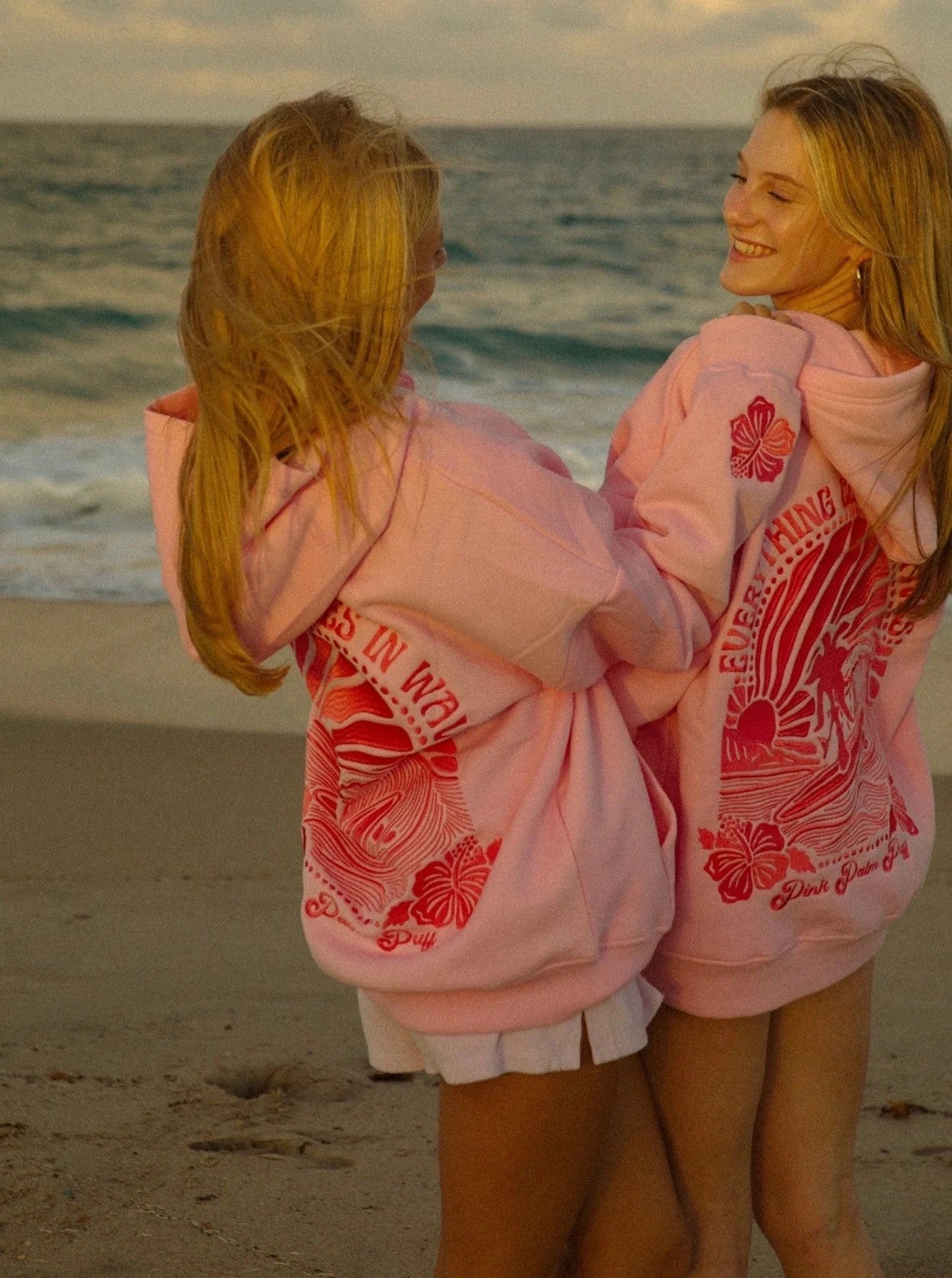 Kapuzenpullover Surf Wave mit Stickerei Lässig